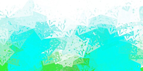  Light Green vector backdrop with triangles, lines.