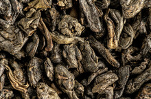 Green Gunpowder Tea, Dry Leaves Under Microscope, Image Width 23mm