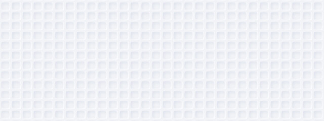 Wall Mural - white silver soft background with little squares for business presentation. waffle grid texture. abs