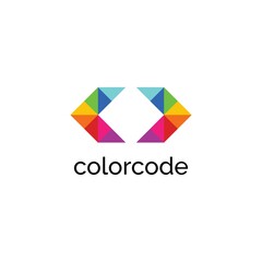 color code logo design inspiration vector template