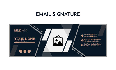 new email signature design and header template