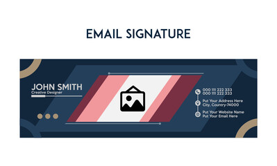 Wall Mural - New Email Signature Design and Header Template