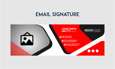 Wall Mural - New Email Signature Design and Header Template