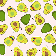 Avocado Fruit Seamless Pattern Free Stock Photo - Public Domain Pictures