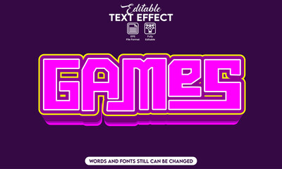 Poster - Editable text effect games