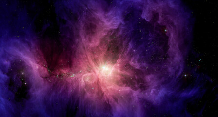 Wall Mural - space nebula. cosmic cluster of stars. glowing distant galaxy. starry field. outer space abstract ba