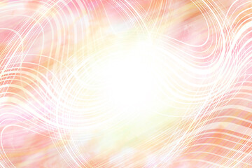 Wall Mural - Light pastel abstract energy swirls, aura, fantasy blur background - peach, yellow, orange - large