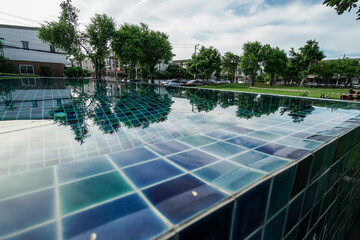 Canvas Print - pool in a hotel