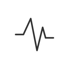 Poster - Heartbeat minimal line icon.