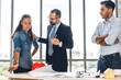 © Art_Photo - Group of professional business meeting and discussing strategy with new startup project.Creative business people planning and brainstorm in modern workloft.Teamwork concept