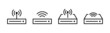 Vector graphic of router icon collection