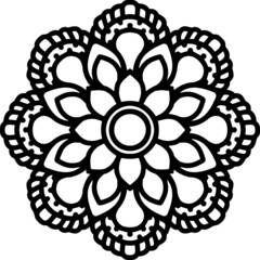 Mandala Art can be used for artwork decoration, coloring or tattoo design.