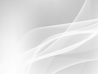 Wall Mural - Abstract smooth stylish grey wave modern decorative shape background