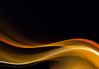 Poster - Abstract color dynamic background with lighting effect. Fractal wavy. Fractal art