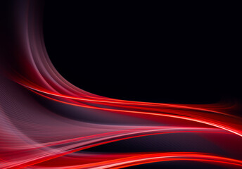 Poster - Abstract color dynamic background with lighting effect. Fractal wavy. Fractal art