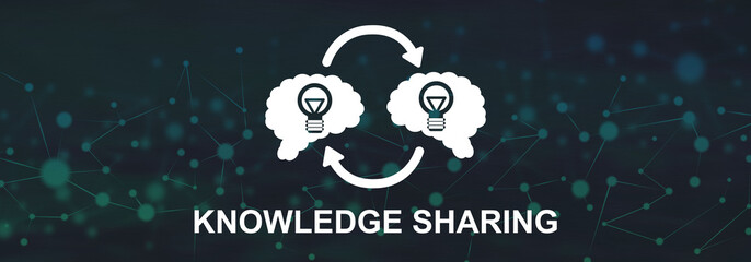 Wall Mural - Concept of knowledge sharing