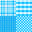 Set of seamless multicolored patterns. Checkered background. Abstract tile wallpaper of the surface. Print for polygraphy, posters, t-shirts and textiles. Doodle for design
