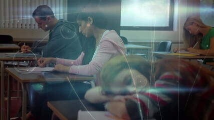 Poster - Animation of network of connections over students learning