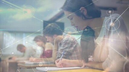 Poster - Animation of network of connections over students learning