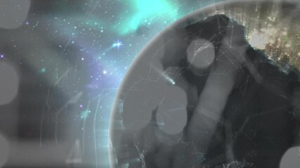 Poster - Animation of networks of connections over industrial interiors