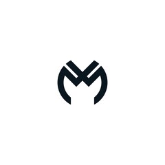 Poster - Initial letter M logo. perfect for your company logo