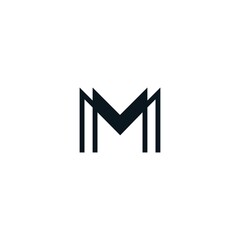 Poster - Initial letter M or double M logo. perfect for your company logo
