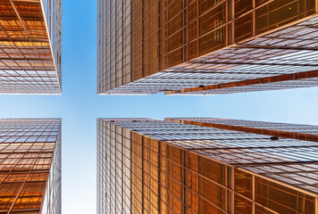 Poster - Exterior of modern office building. Architecture abstract background