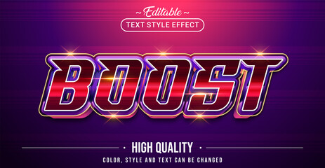 Aufkleber - Editable text style effect - Boost text style theme..