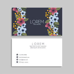 Wall Mural - Business Card Set. Vector illustration. EPS10