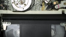 Operation Of The Mechanism For Loading And Unloading Film In A VHS Video Recorder