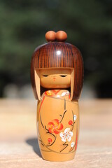 Japanese kokeshi doll wooden figurine