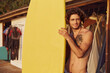 © Drobot Dean - Young european surfer hold surfboard in hands