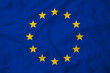 © Royal - Flag of the European Union, realistic 3d rendering with texture