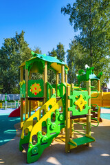 Wall Mural - playground to play with a slide and stairs