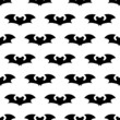 © таня таня - Seamless repeating pattern with Halloween symbols. Design of silhouettes for the holiday Halloween. for postcard, fabric, banner, template, wrapping paper. Vector flat illustration.