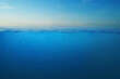 Beautiful seascape. Ocean and underwater view, concept. Creative water idea.