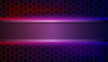 Abstract Hexagonal Futuristic Background With Place For Text. 