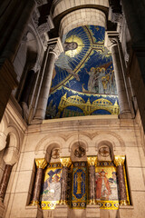 Wall Mural - Interior of the Sacre Coeur Basilica. Paris