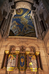 Wall Mural - Interior of the Sacre Coeur Basilica. Paris