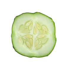 Poster - Cucumber. Cucumber slices close up.