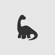 Vector Simple Isolated Brontosaurus Icon