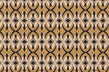 Poster - Seamless vector background. Brown and black texture. Graphic modern pattern. Seamless abstract geometric pattern. horizontal layout banner