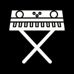 Wall Mural - Unique Piano Vector Glyph Icon