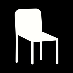 Poster - Unique Chair Vector Glyph Icon