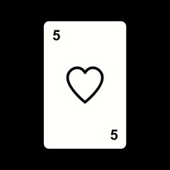 Sticker - Unique Playing Card Vector Glyph Icon