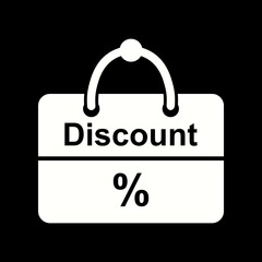 Poster - Unique Discount Vector Glyph Icon