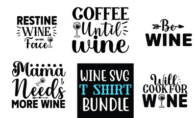 Poster - Wine SVG T shirt Design Bundle