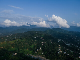  clouds over the mountains
