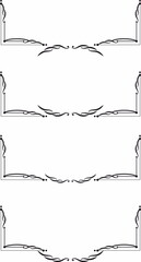 Poster - decorative frame, corner  and divider graphic element