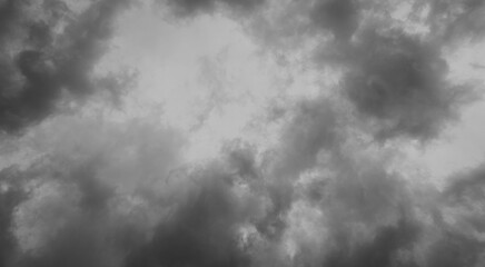 Wall Mural - abstract texture background of dark sky with storm clouds.
